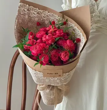 Red Vintage Lace
